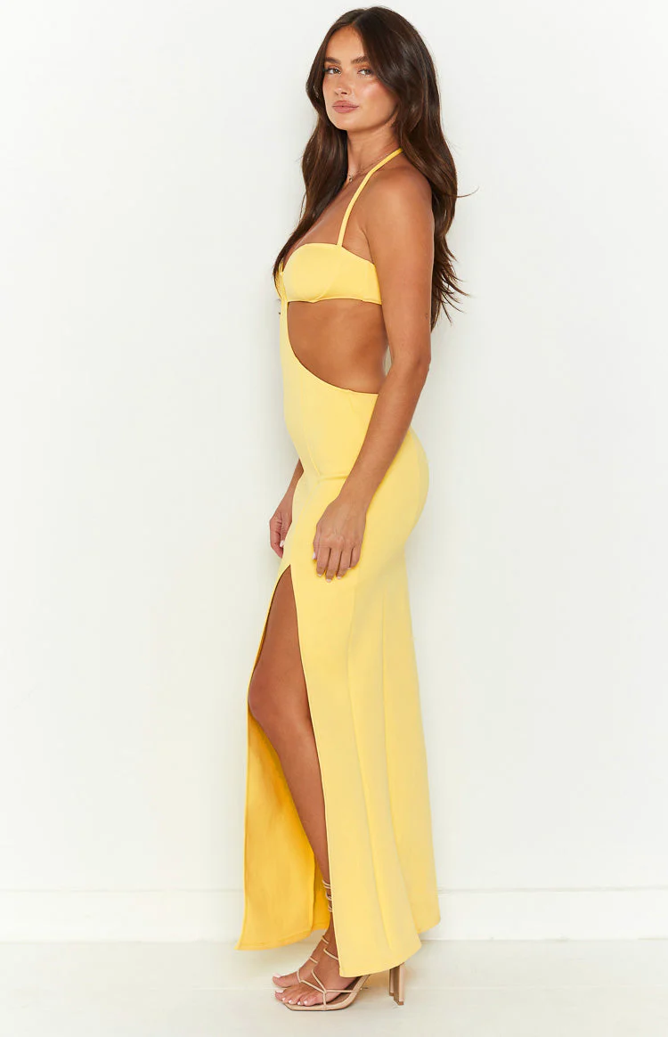Fields of Gold Yellow Maxi Dress
