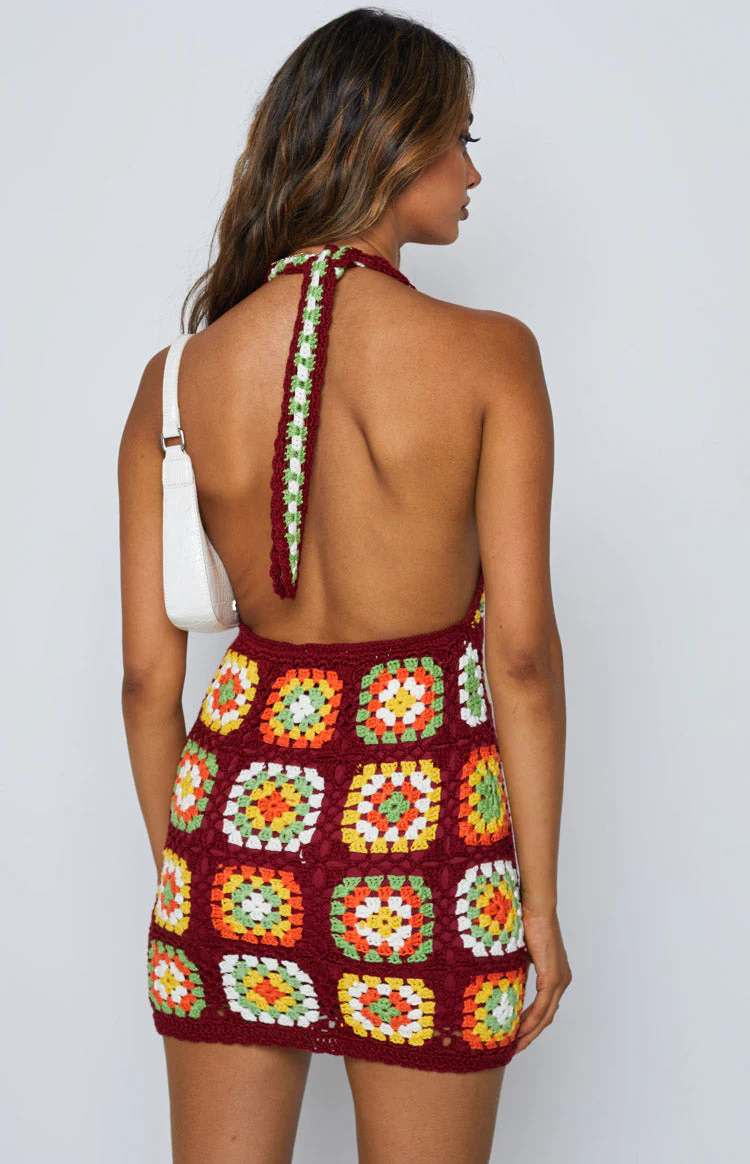 Harmon Crochet Dress Multi