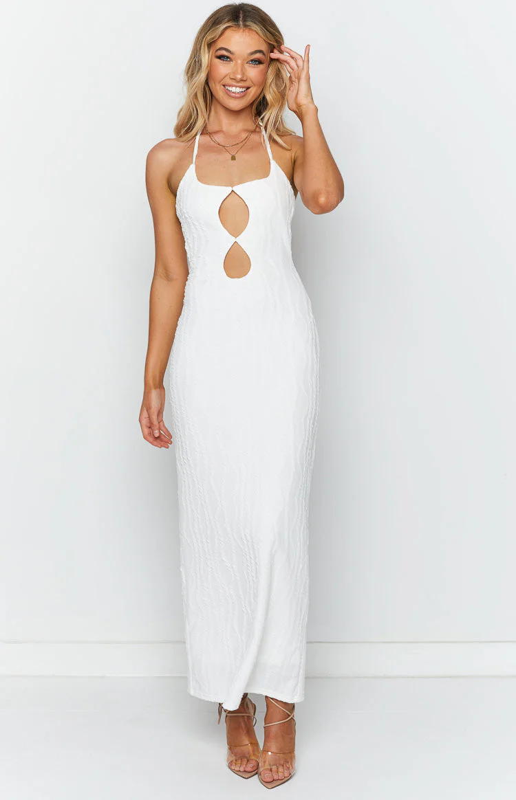 Mandy White Maxi Dress