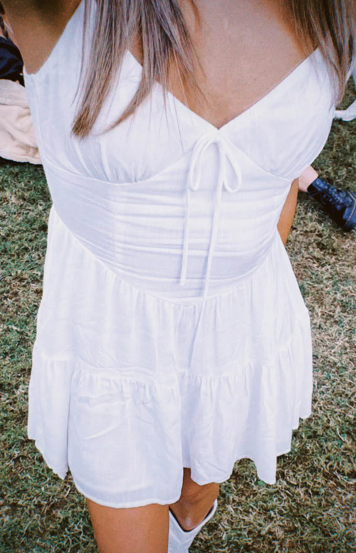 Pamela White Mini Dress