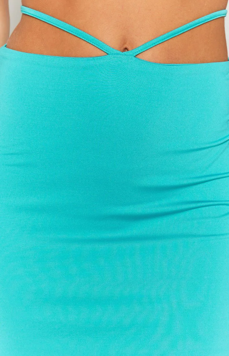 Lucia Mini Skirt Aqua