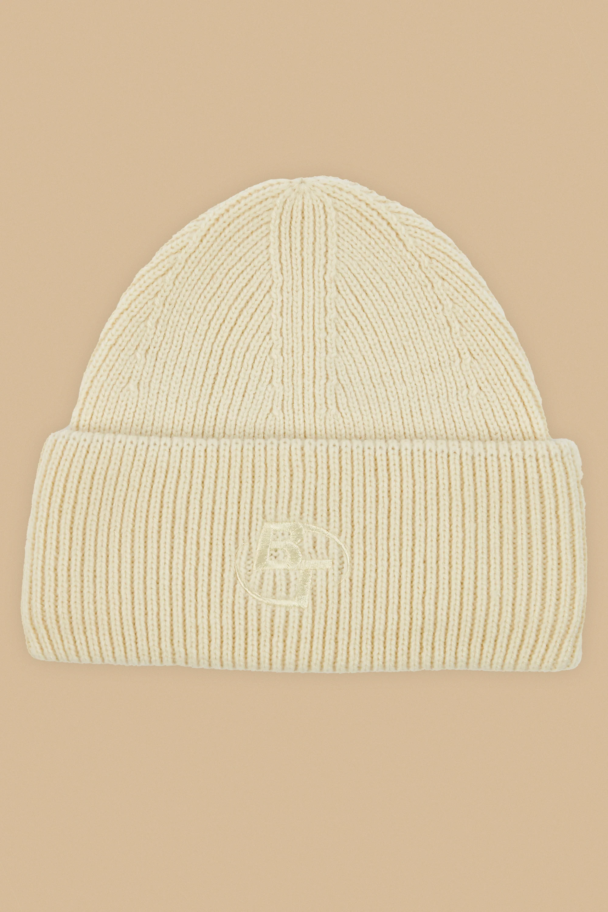 Knit Beanie in Bone