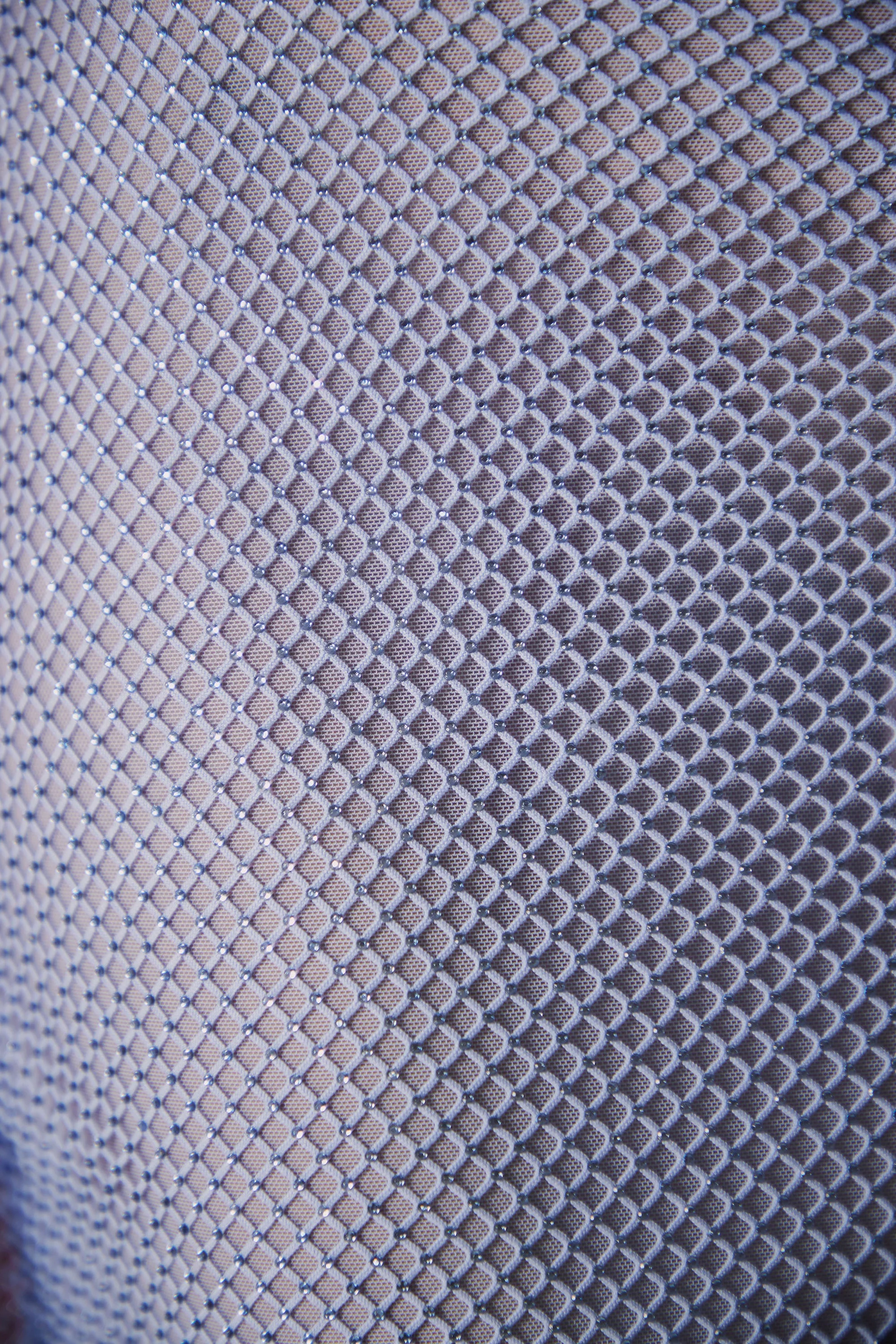 Embellished Strap Detail Mini Skirt in Blue