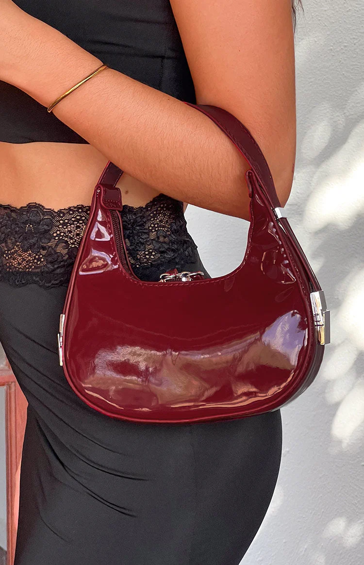 Lucas Wine Red Shoulder Bag