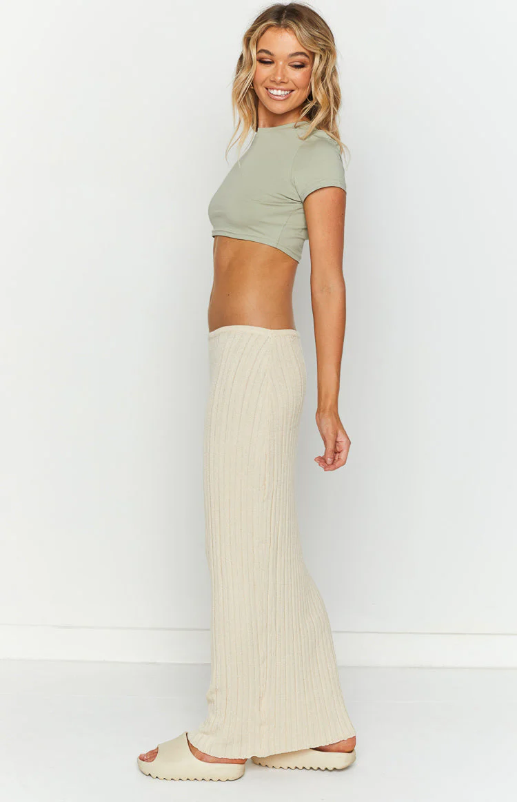 SNDYS Baha Sand Ribbed Skirt