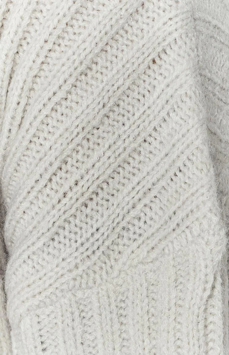 Elsa Grey Rib Knit Bolero