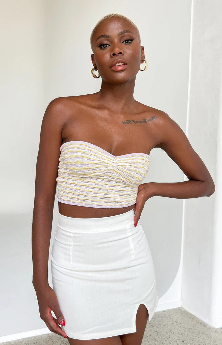 Laylah Multi Knit Tube Crop Top