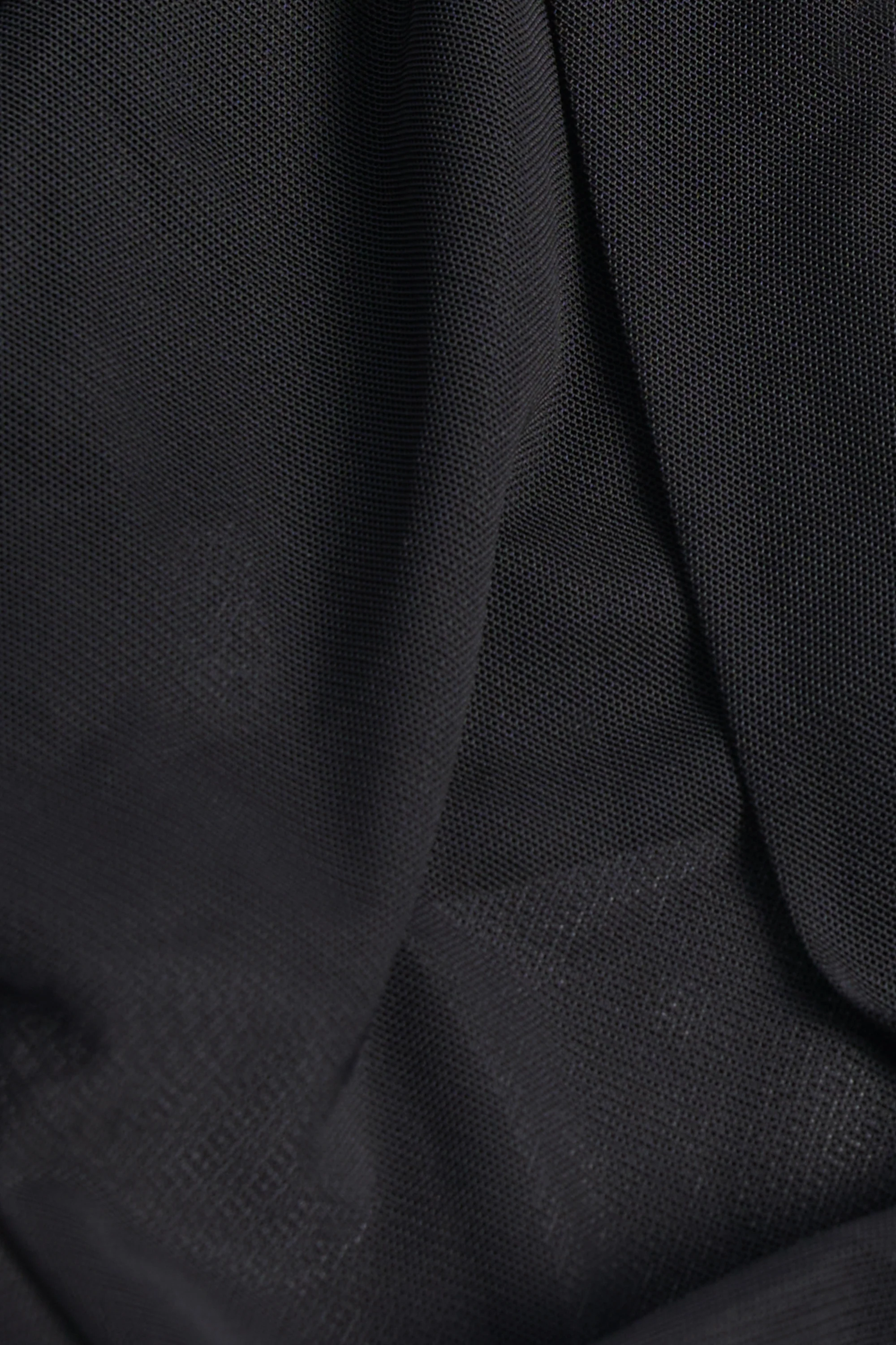 Cowl-Neck Backless Crop Top in Black