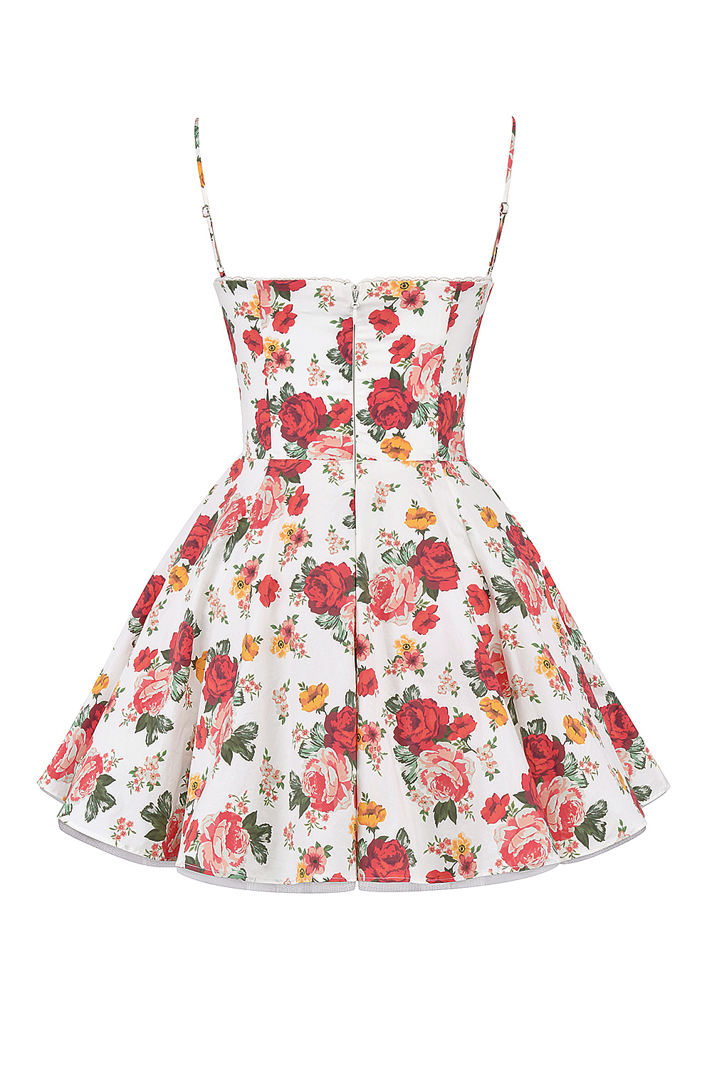 Minimoiselle Italian Rose Print Tulle Mini Dress
