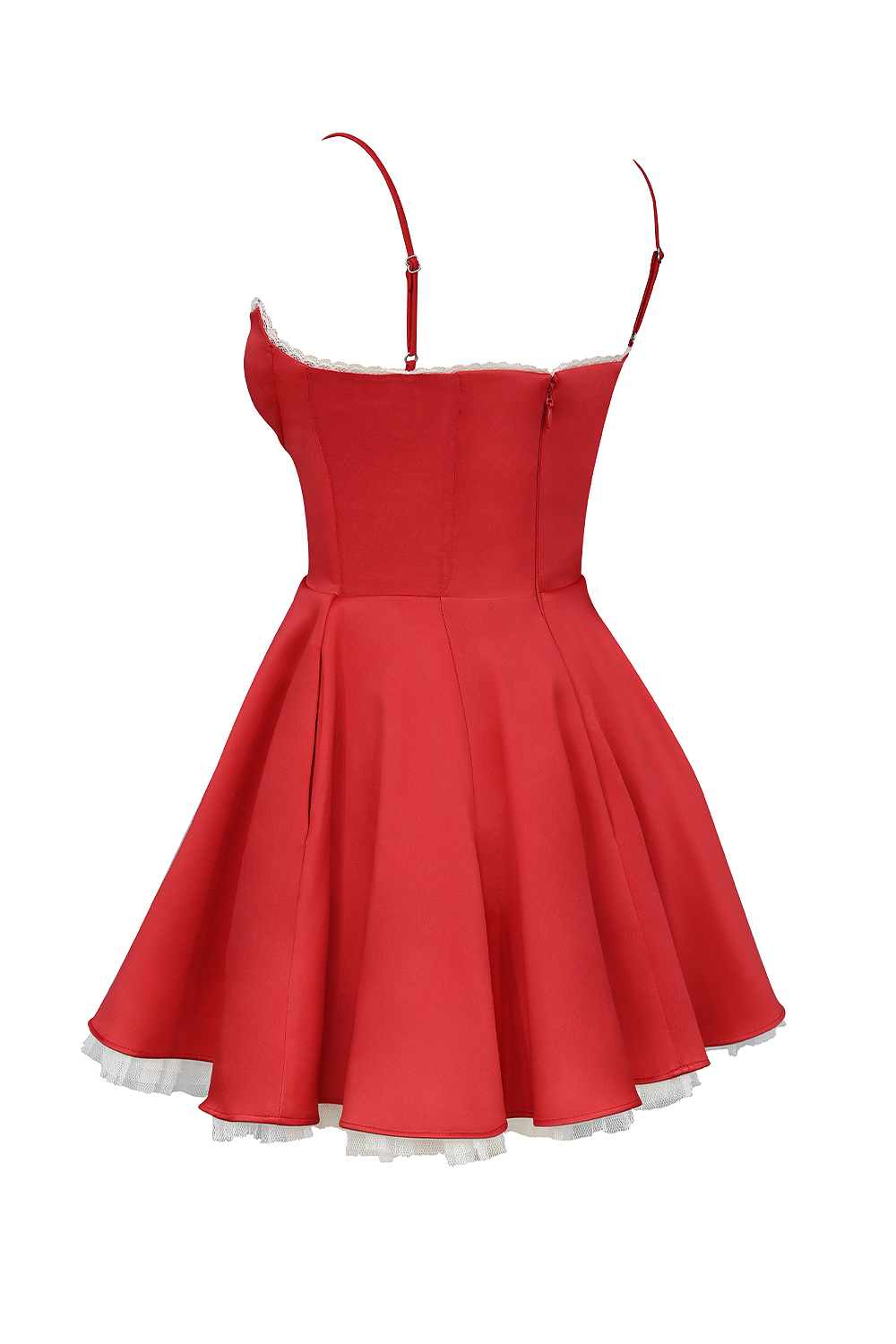 Minimoiselle Holly Red Satin Tulle Mini Dress