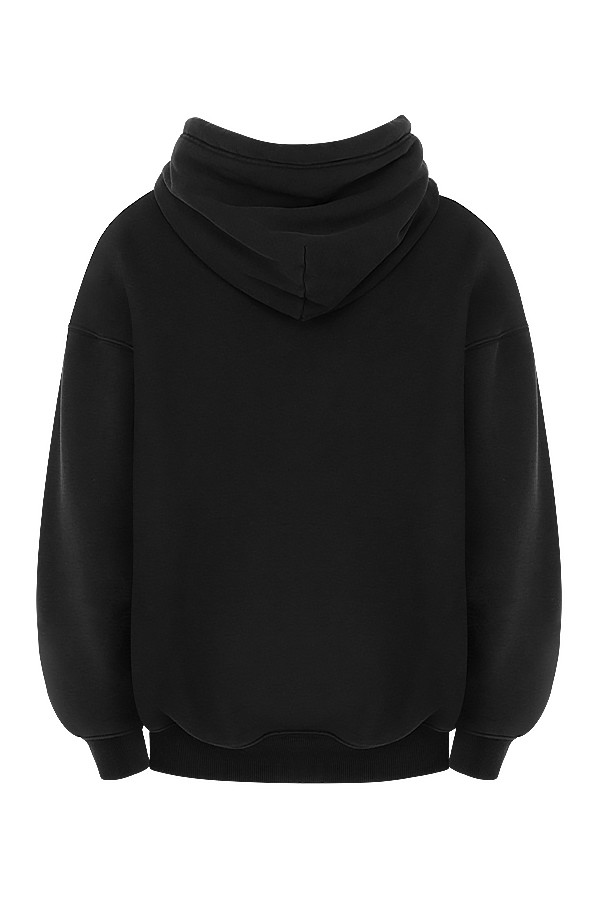 Halo Ink Cotton Fleece-Back Oversized Hoodie