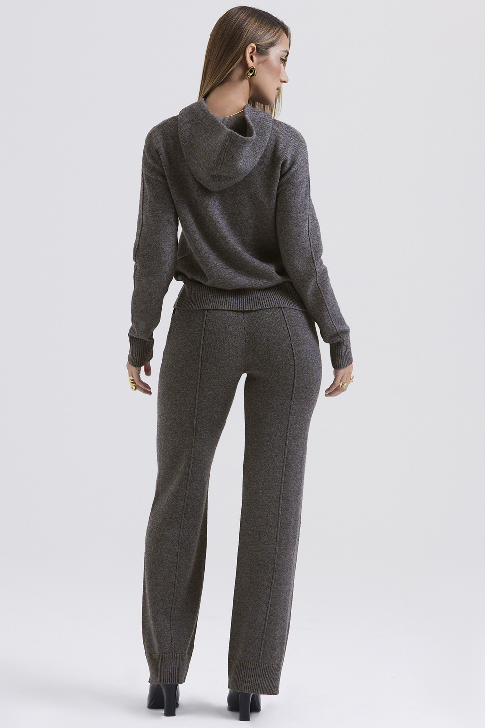 Jionni Charcoal Cashmere Blend Hoodie - SALE