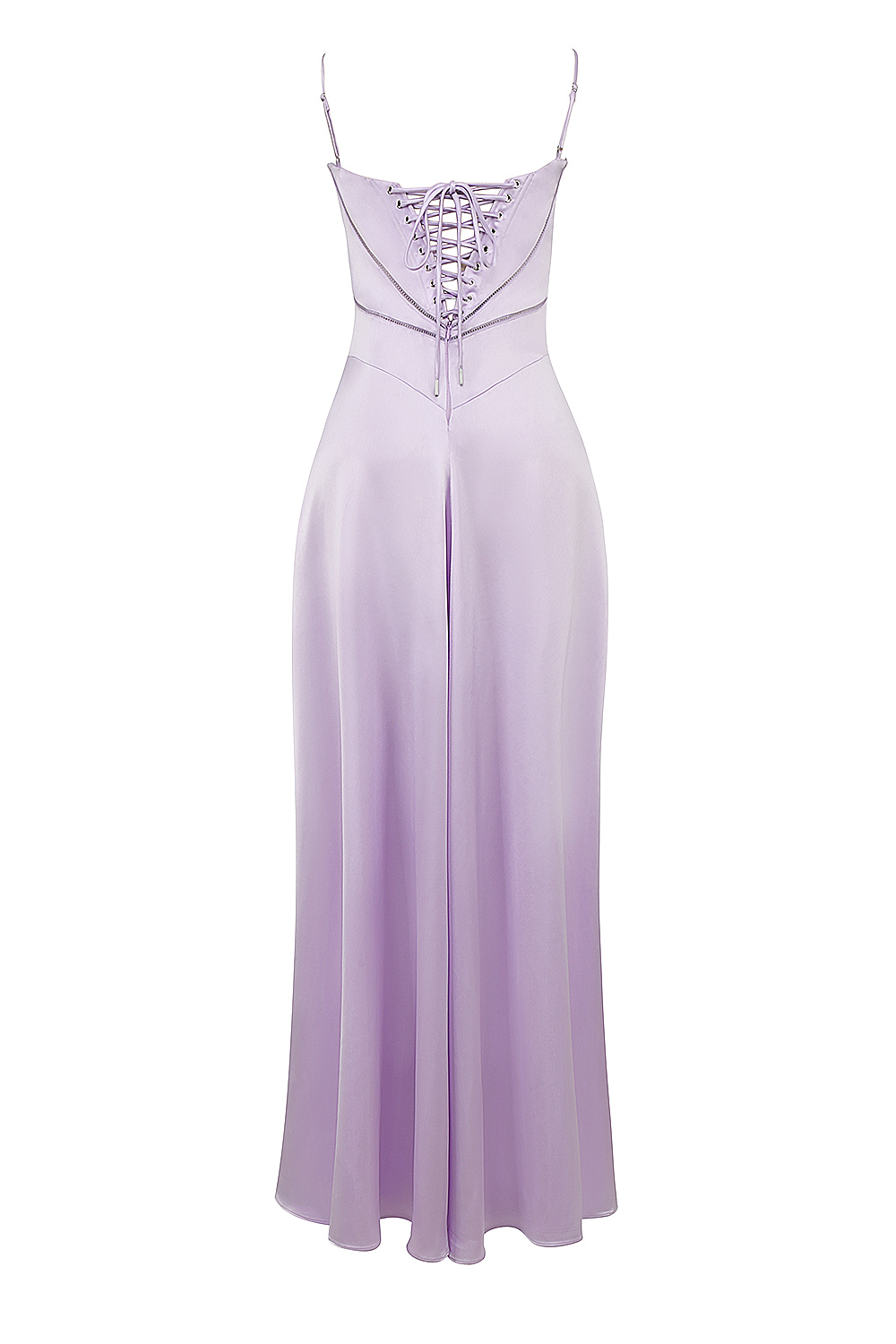 Anabella Orchid Lace Up Maxi Dress
