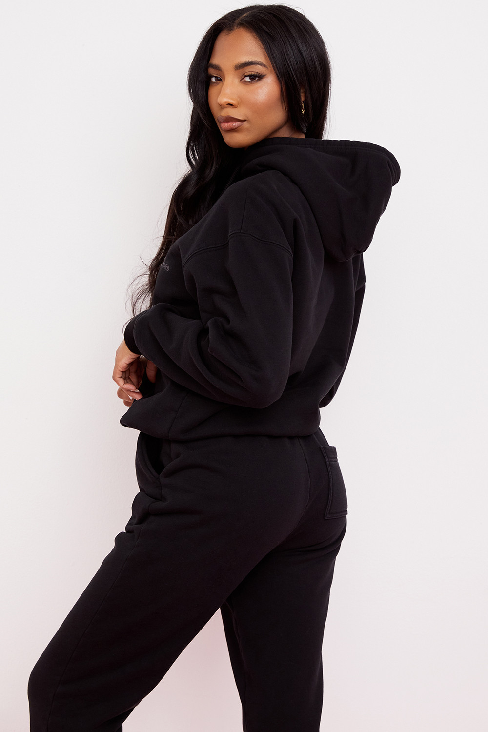 Halo Ink Cotton Fleece-Back Oversized Hoodie