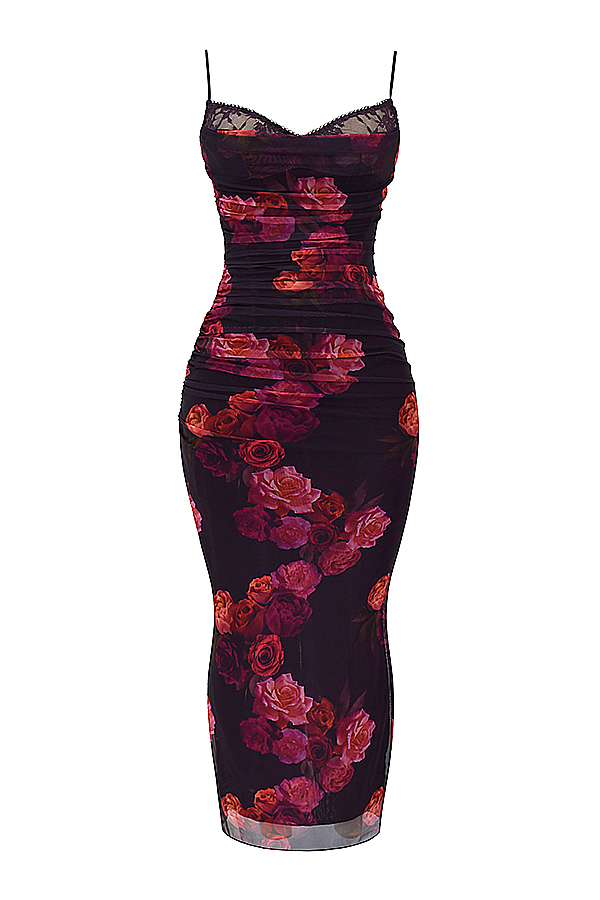 Nalini Romantic Floral Maxi Dress