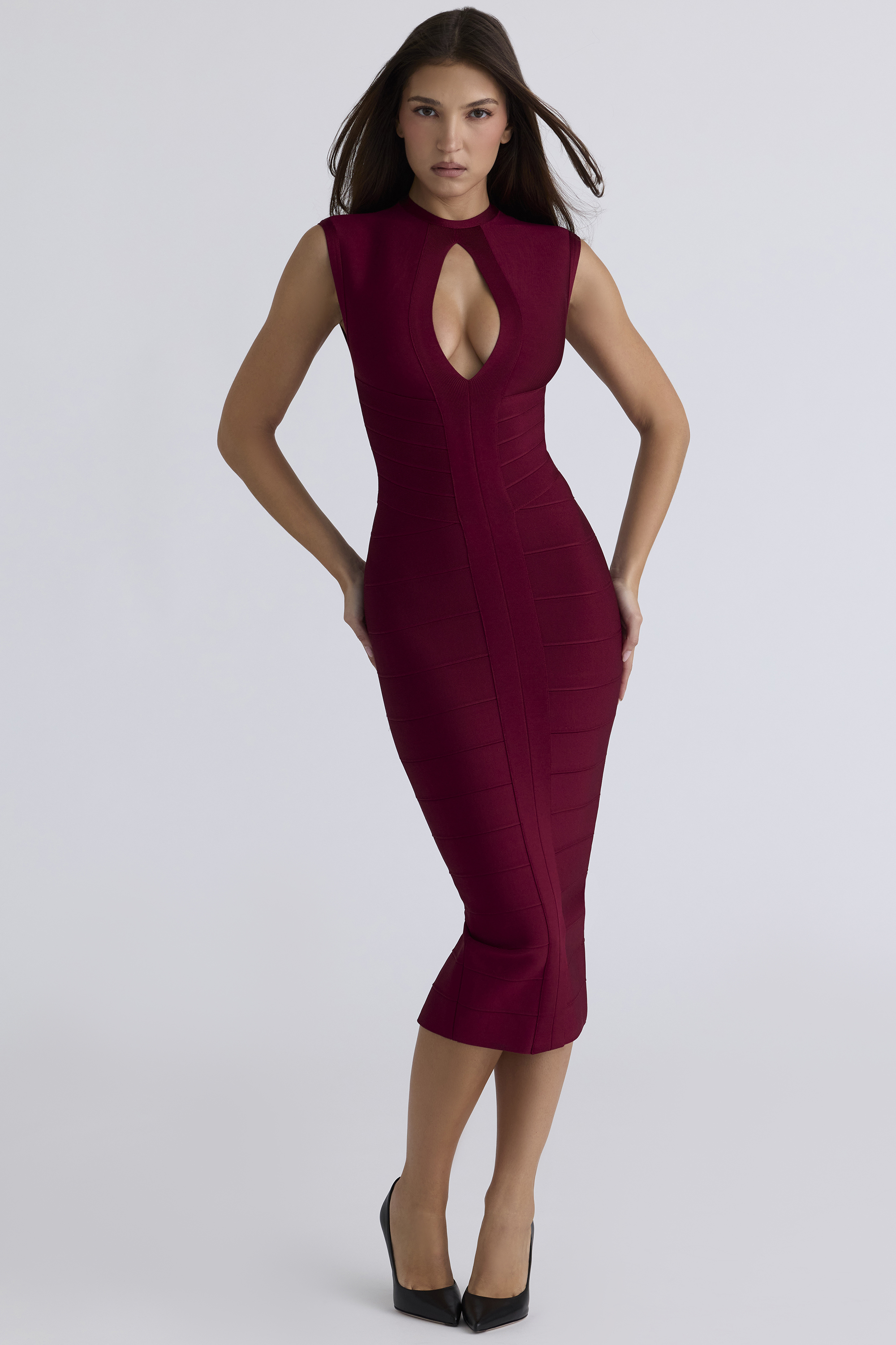 The Fatale Ruby Bandage Midi Dress