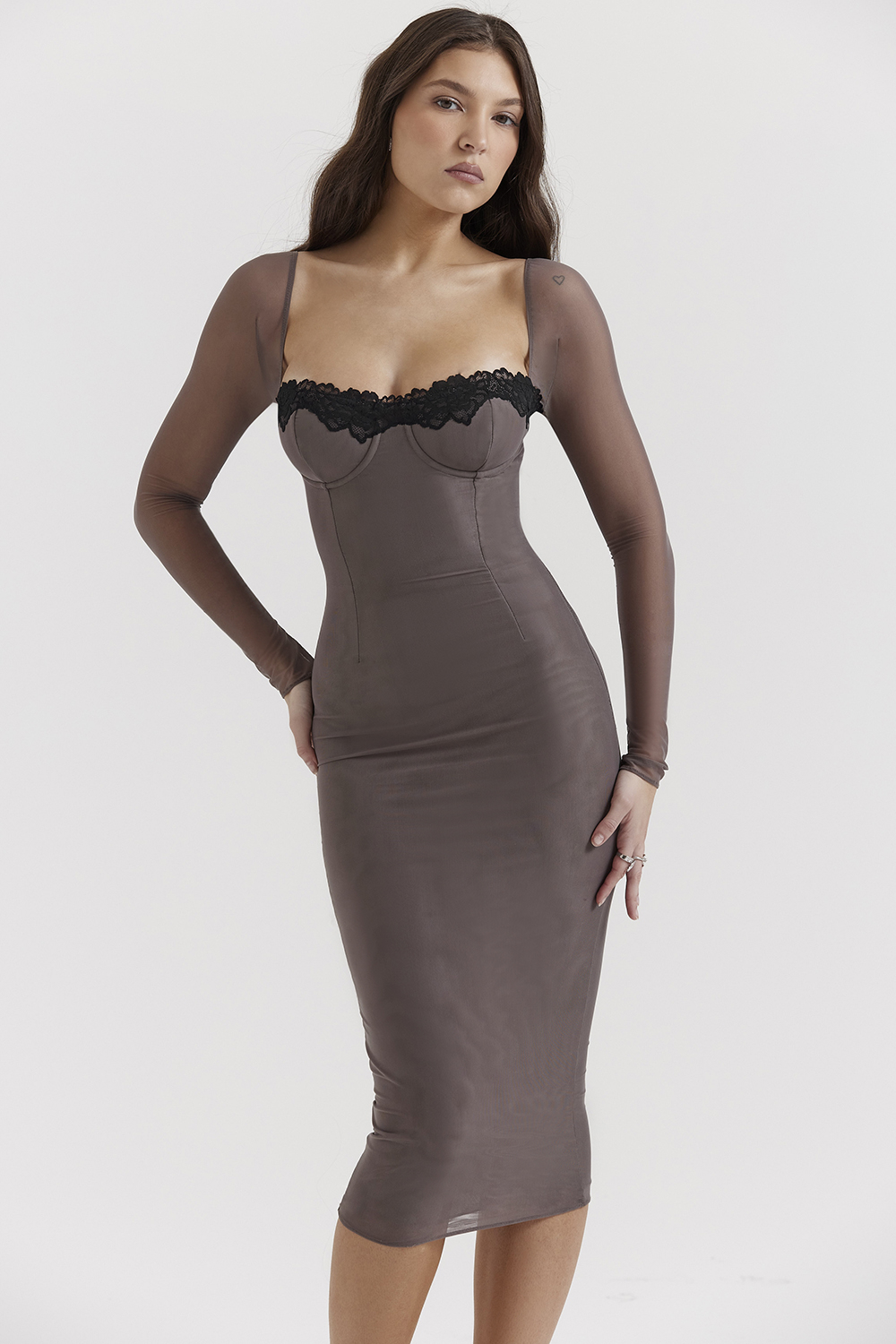 Seraphina Smoke Corset Dress