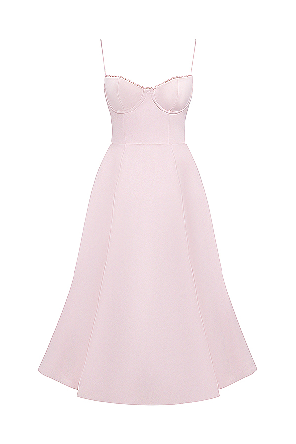 Mademoiselle Ballerina Pink Midi Dress