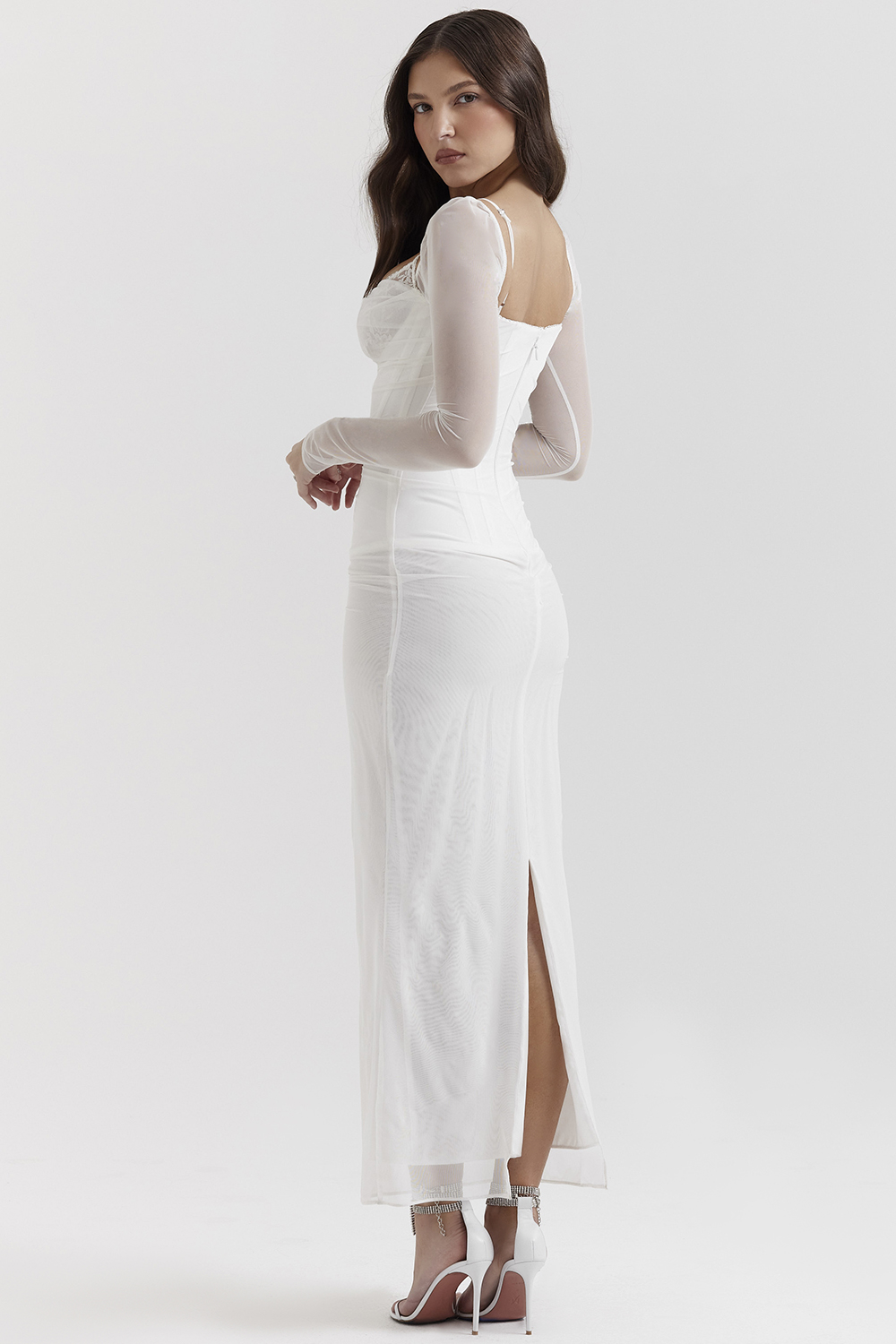 Katarina White Maxi Dress