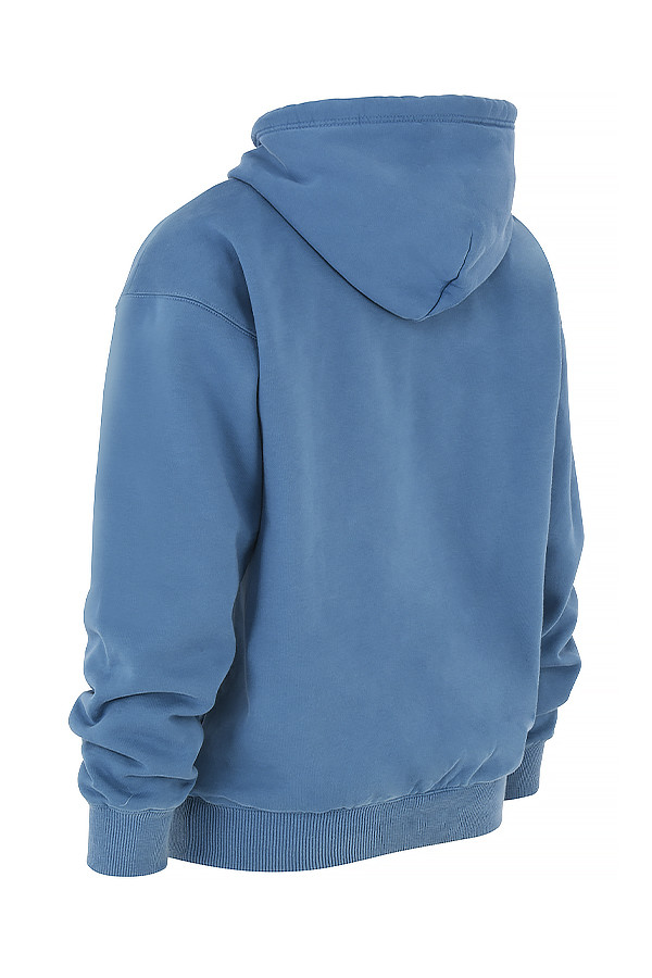 Halo Azure Cotton Fleece-Back Oversized Hoodie