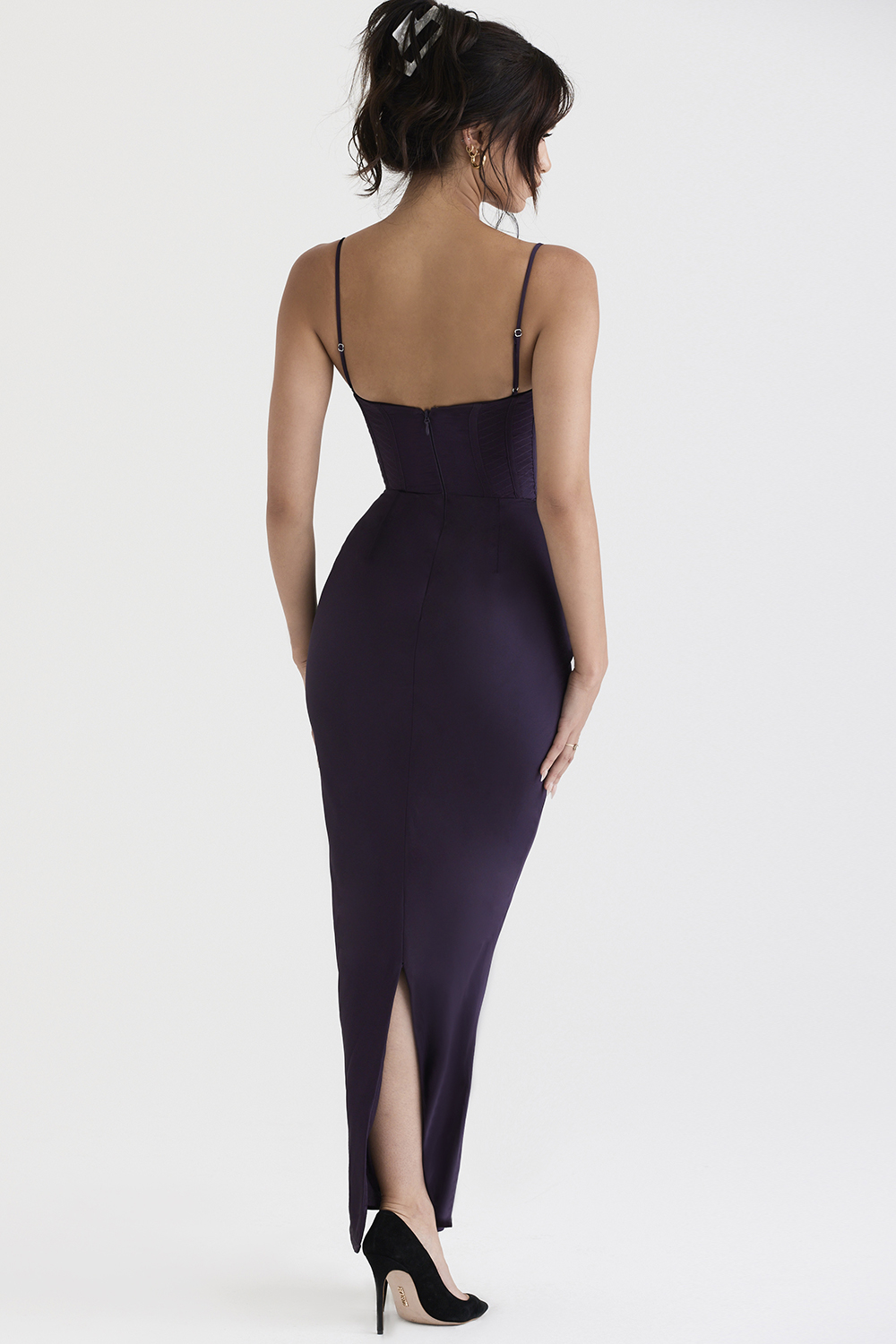 Charmaine Night Shade Corset Maxi Dress