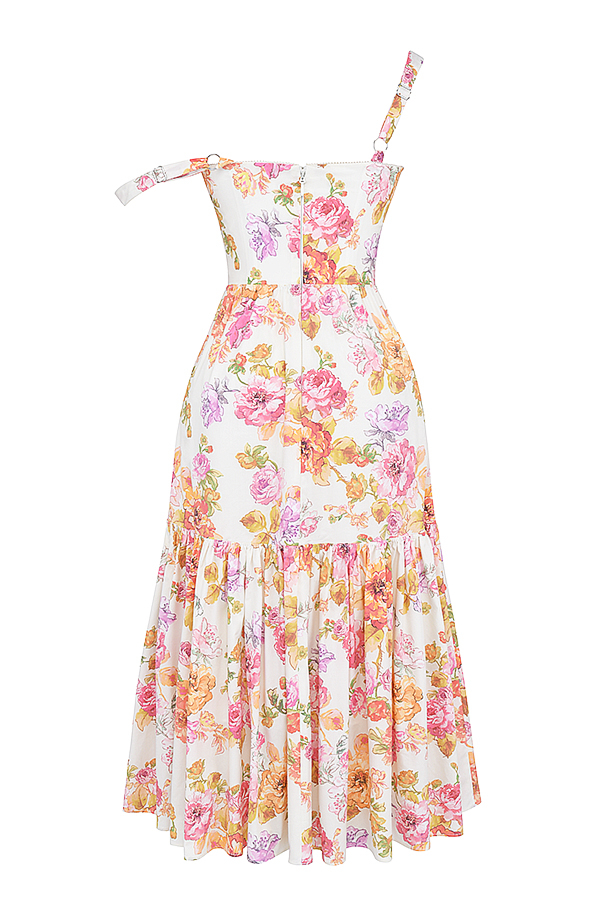 Elia Ivory Floral Midi Sundress