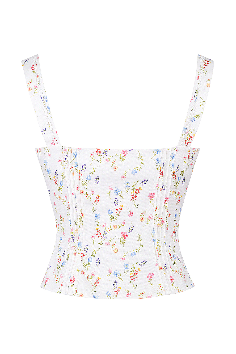 Chicca White Posy Print Top