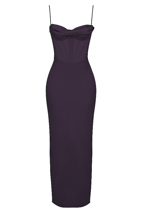 Charmaine Night Shade Corset Maxi Dress