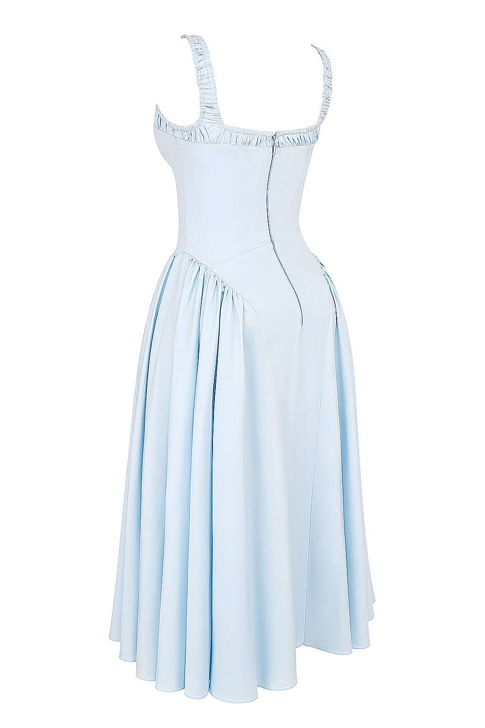 Dorothy Italian Azure Cotton Midi Sundress