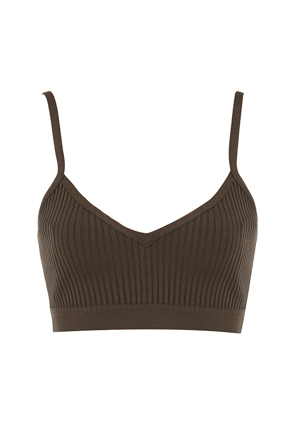 Evie Brown Bandage Bralette