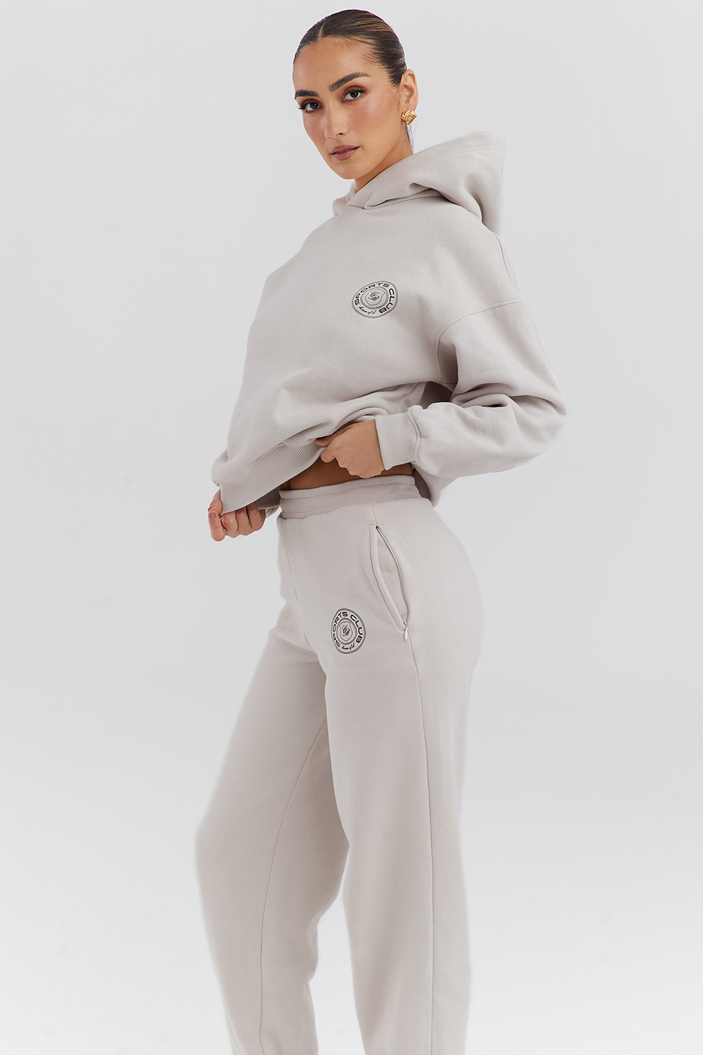 Muse Cloud Cotton Fleece-Back Hoodie