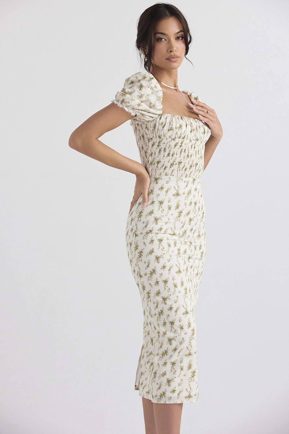 Bellucci Garden Print Shirred Sundress