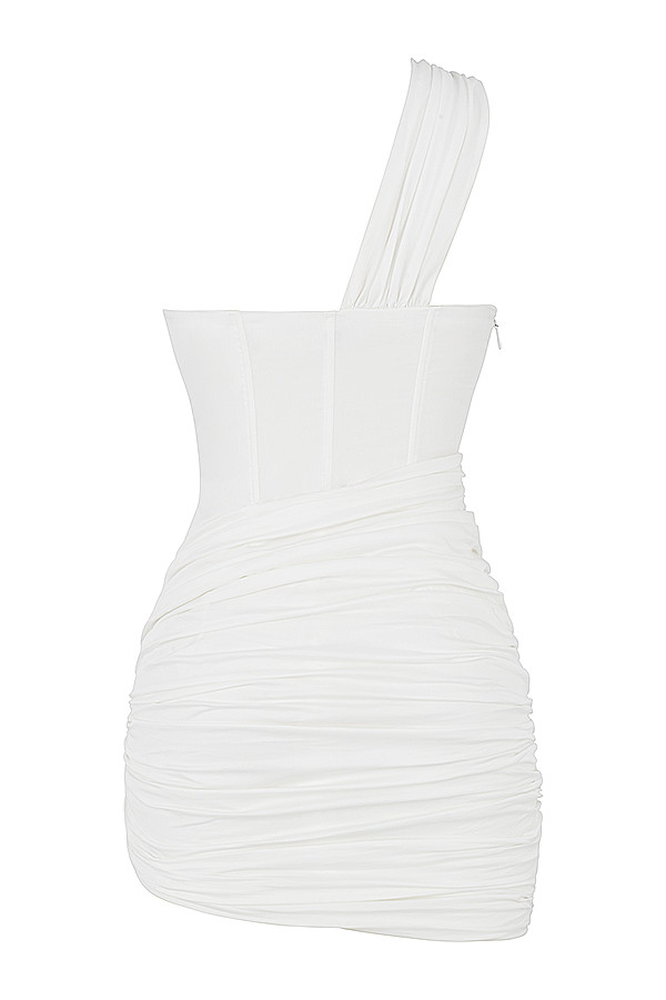 Clementine White Cut Out Mini Dress
