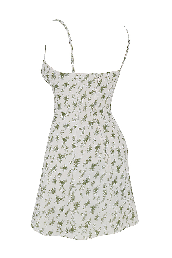 Christiana Garden Print Mini Dress