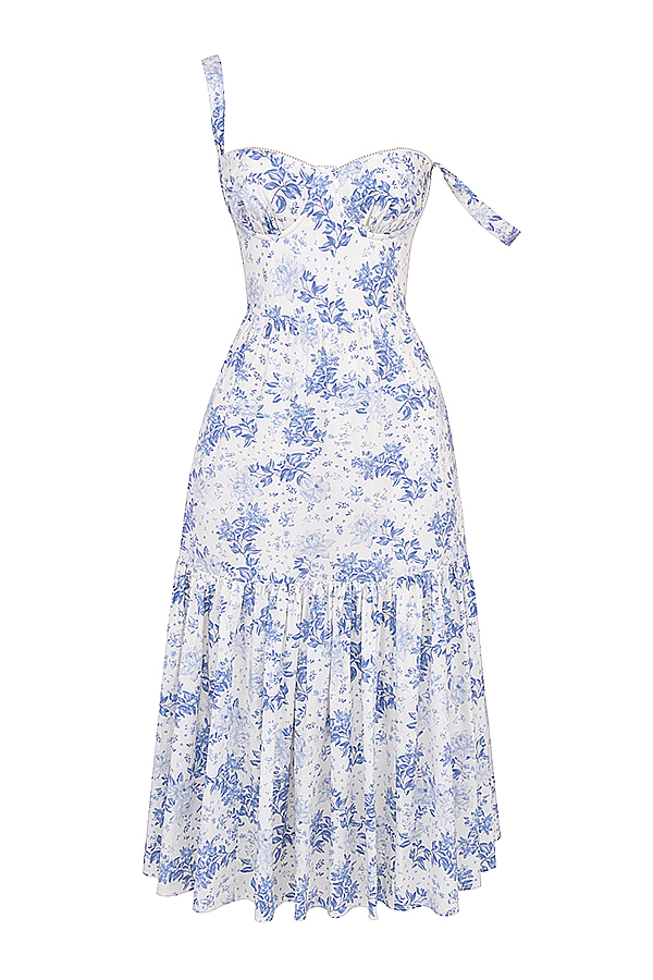 Elia Blue Print Midi Sundress