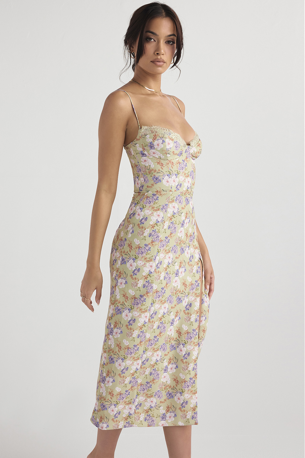 Charlotte Peony Print  Midi Sundress