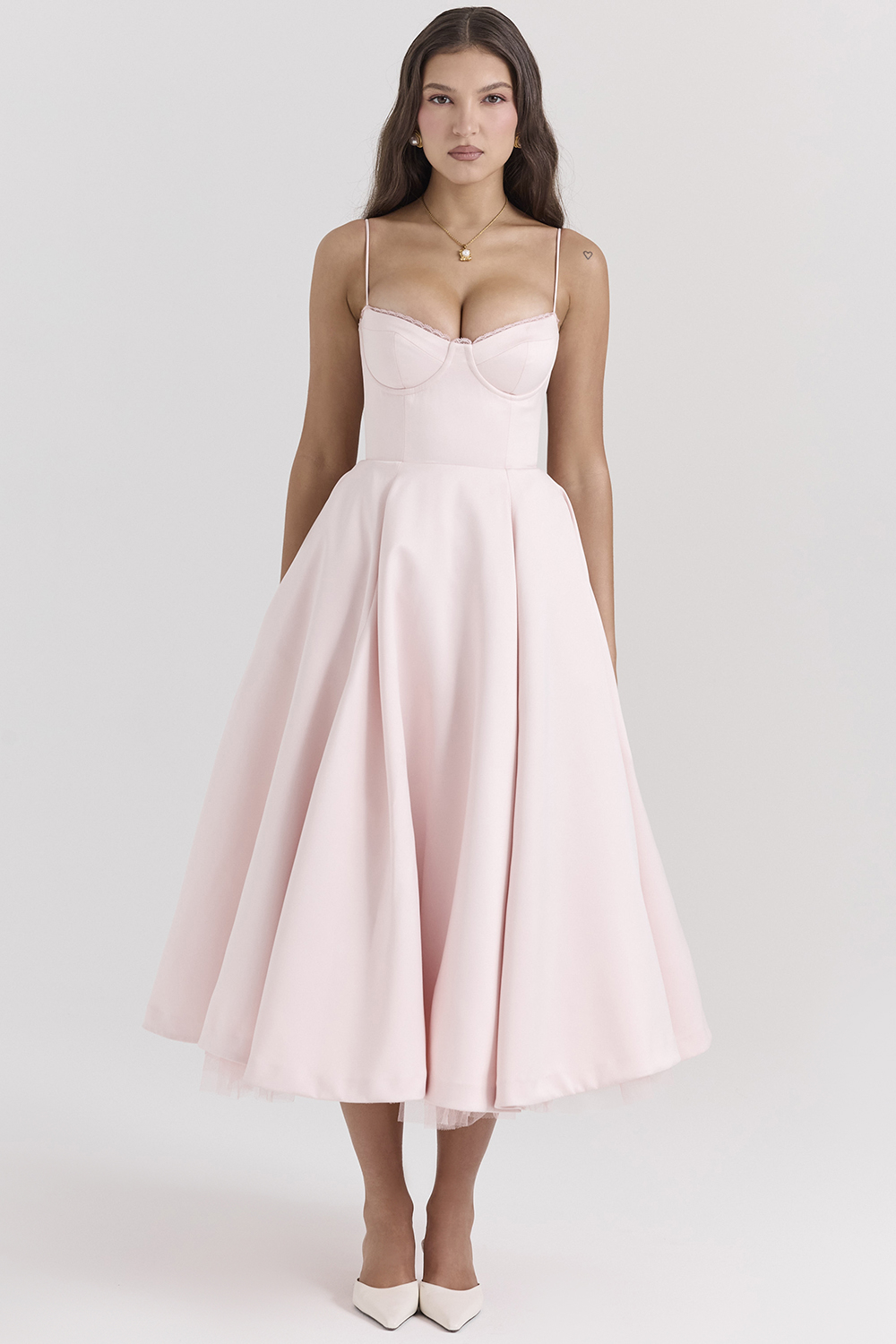 Mademoiselle Ballerina Pink Midi Dress