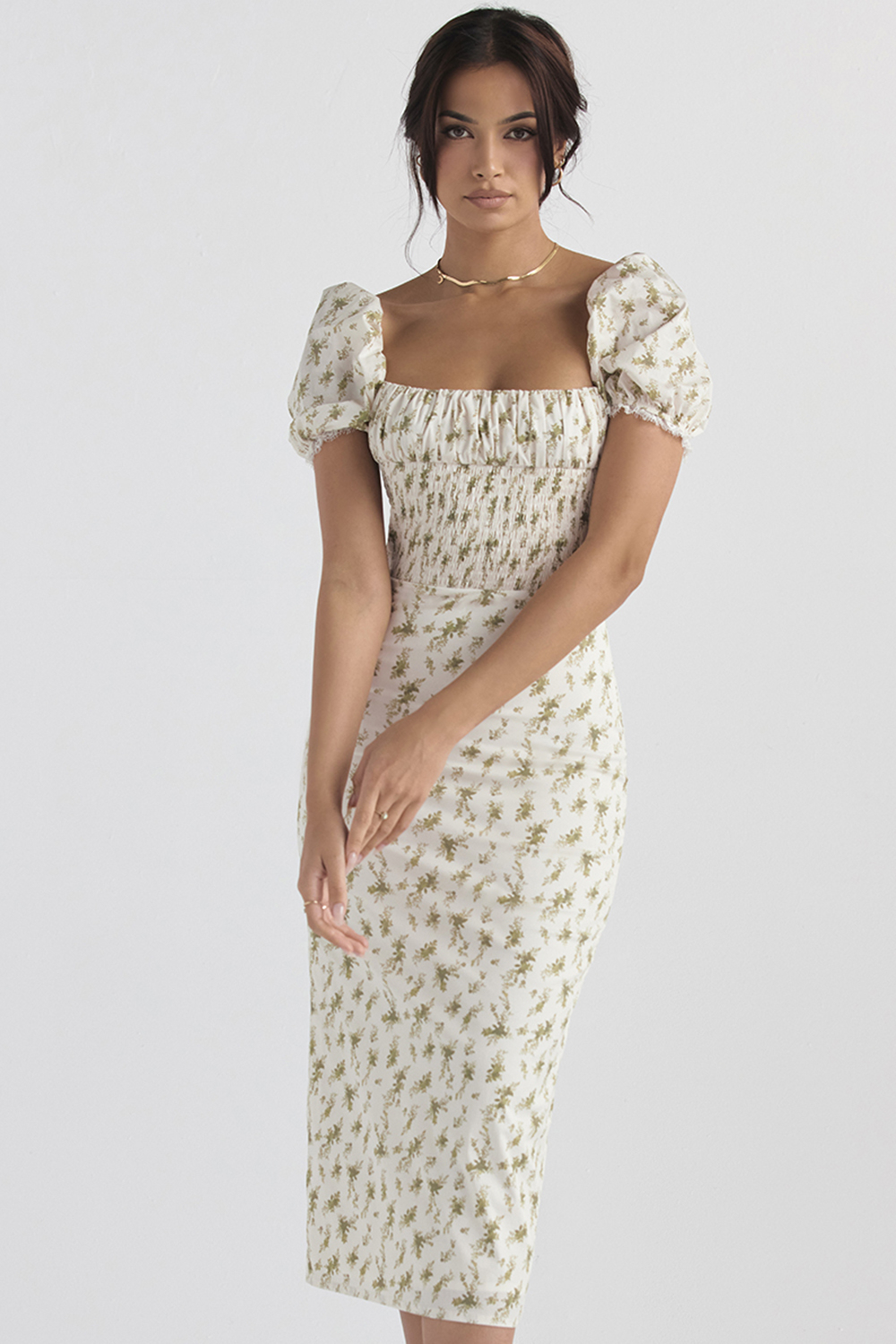 Bellucci Garden Print Shirred Sundress