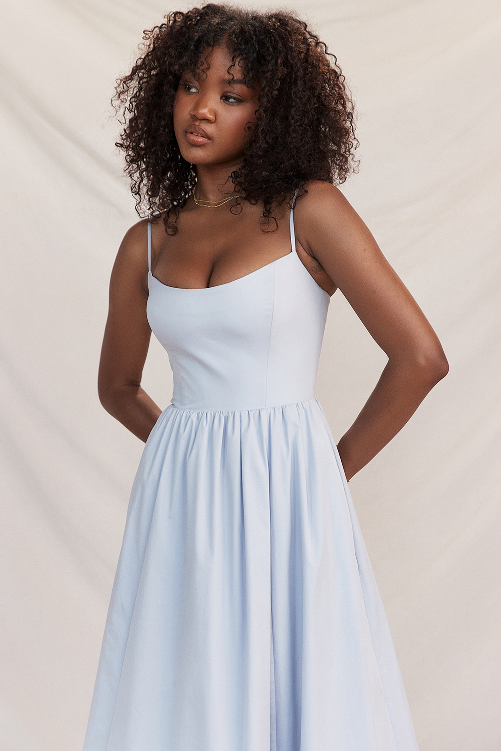 Lolita Soft Blue Corset Sundress