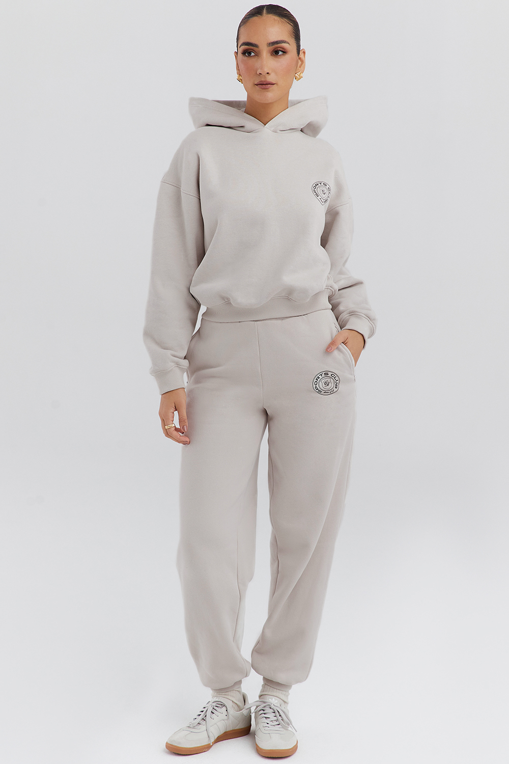 Muse Cloud Cotton Fleece-Back Hoodie