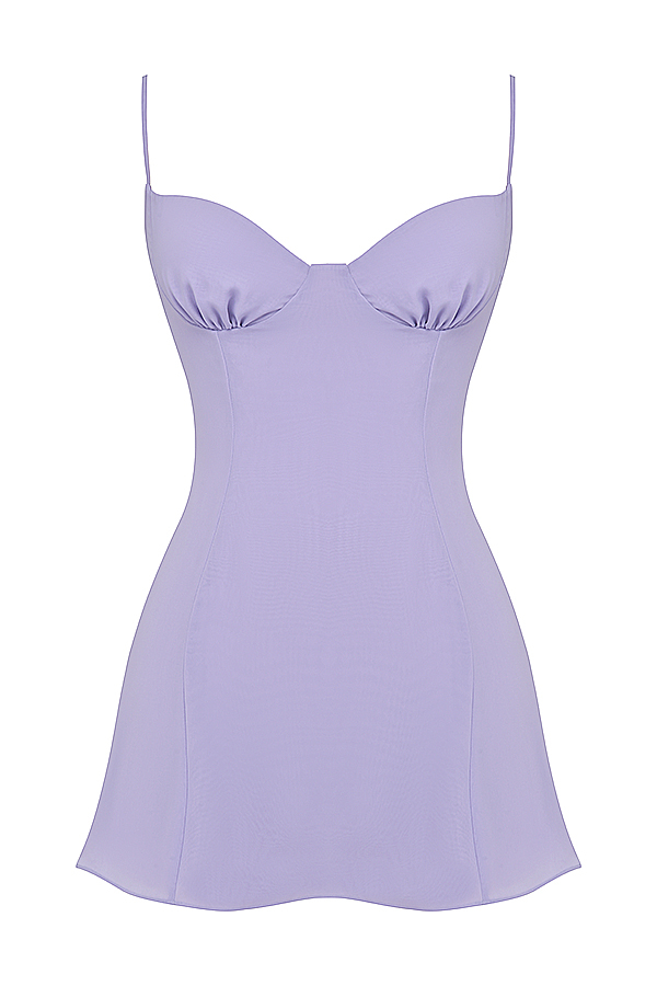 Christiana  Lavender Mini Dress