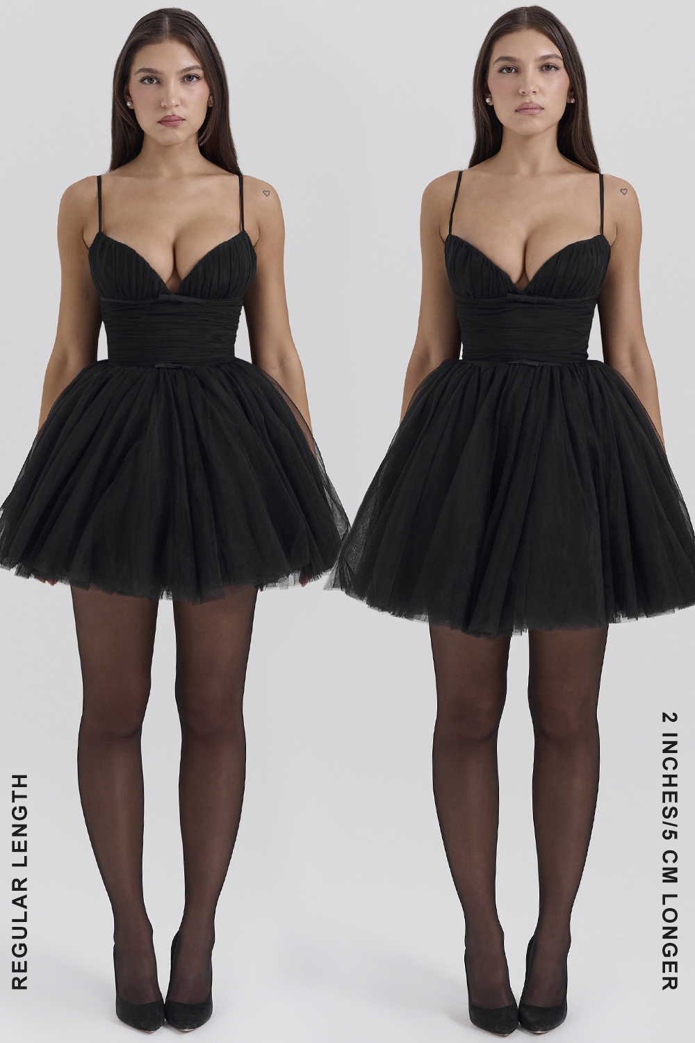 Princess Black Tulle Mini Dress - SALE