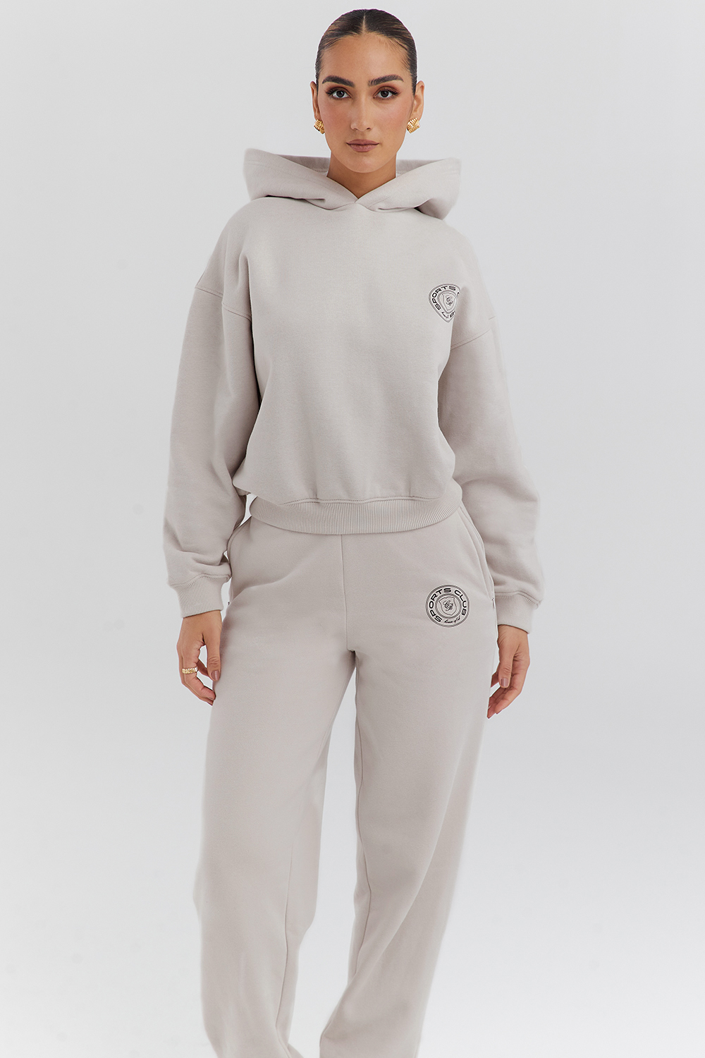 Muse Cloud Cotton Fleece-Back Hoodie