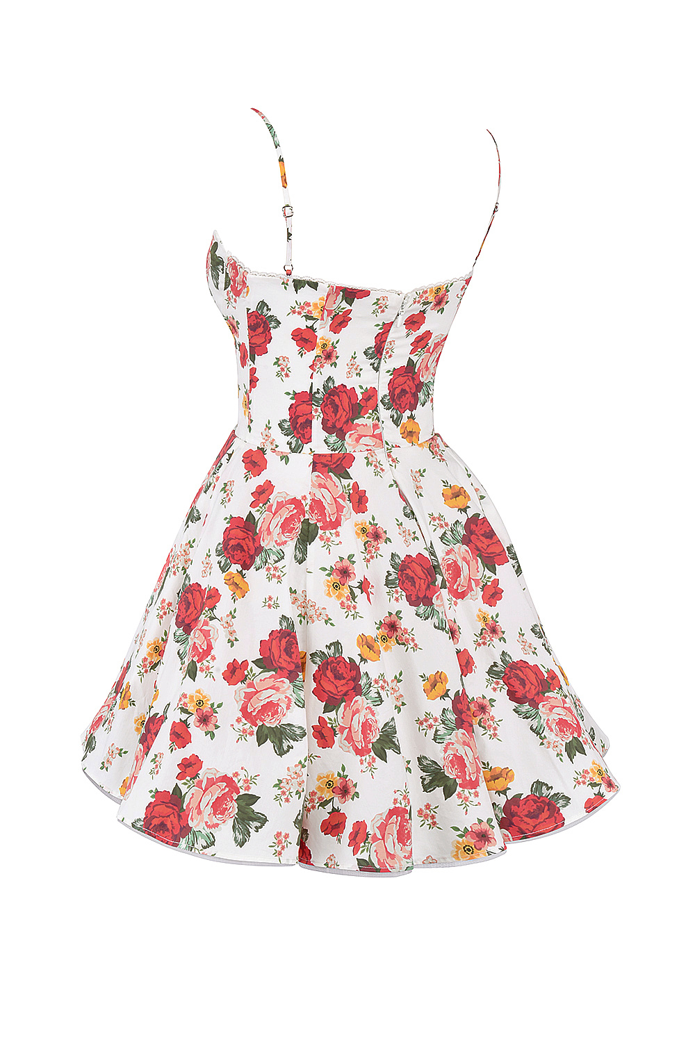Minimoiselle Italian Rose Print Tulle Mini Dress