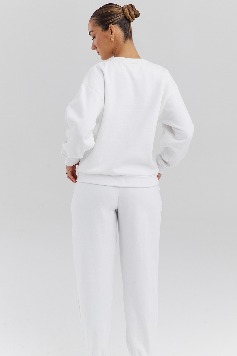 Haze White Crew Neck Sweatshirt