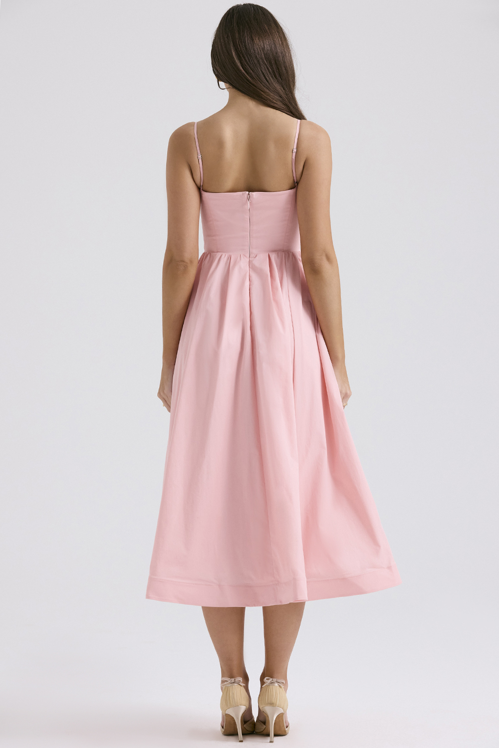 Lolita Rose Pink Cotton Corset Sundress