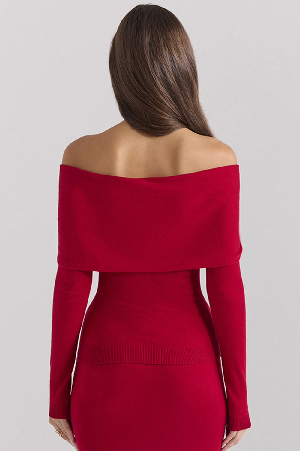 Amaryllis Holly Red Cashmere Blend Sweater