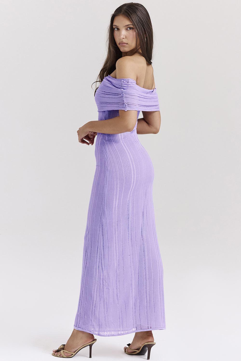 Micah Orchid Ladder Knit Maxi Dress - SALE
