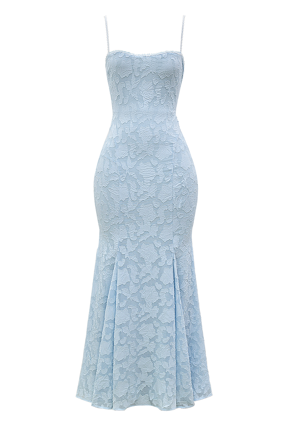 Joan Bluebell Lace Up Back Maxi Dress