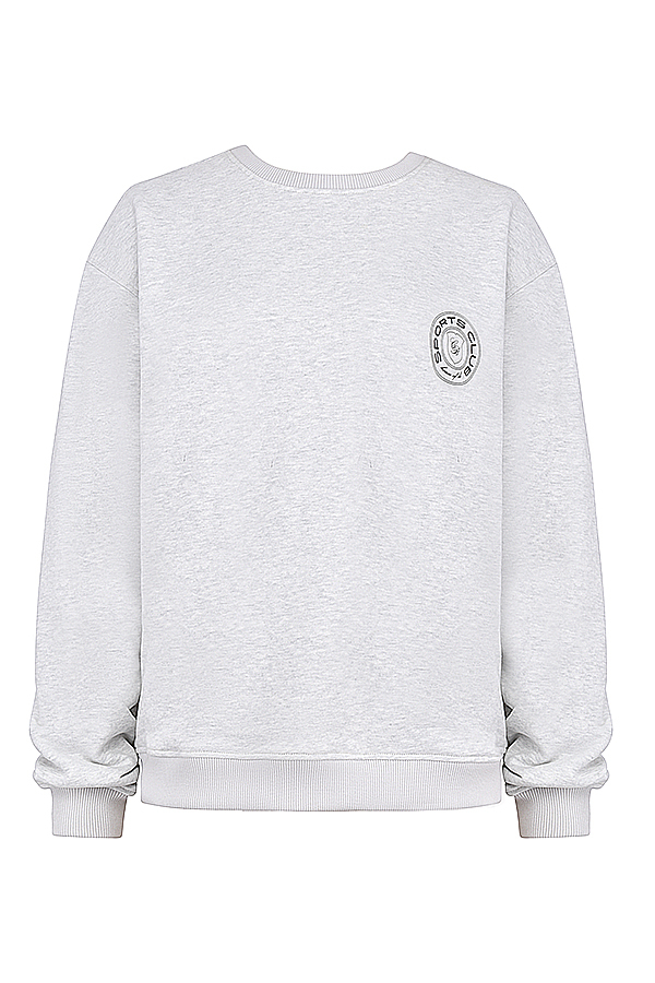 Haze Light Grey Marl Crew Neck Sweatshirt